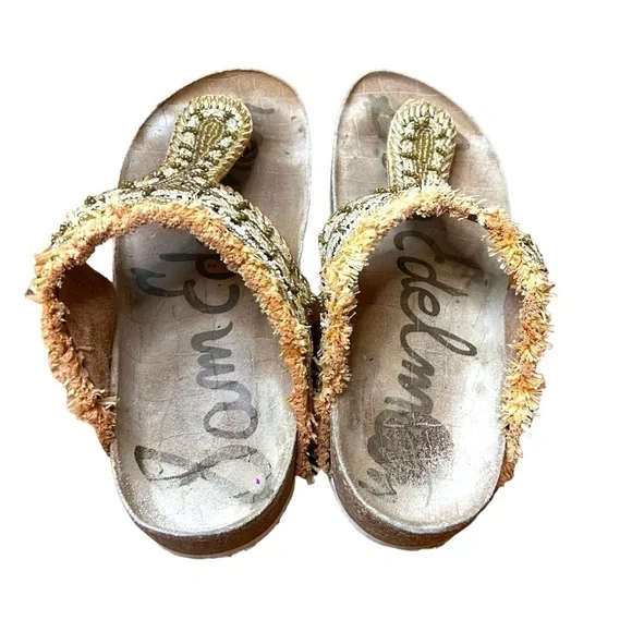 Sam Edelman Olivie Embellished Satin Thong Sandal - Picture 6 of 8